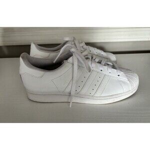 Adidas Superstar Men's Size 7.5 White Athletic Shoes Sneakers